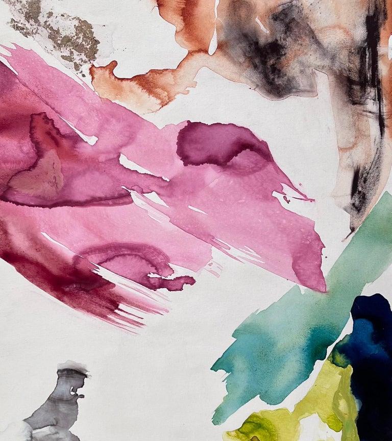 Série Nature Flow n7 et n6 Diptyque. Peinture abstraite en vente 1
