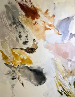Natural Flow Series n9 and n10 Diptych. Abstract Painting