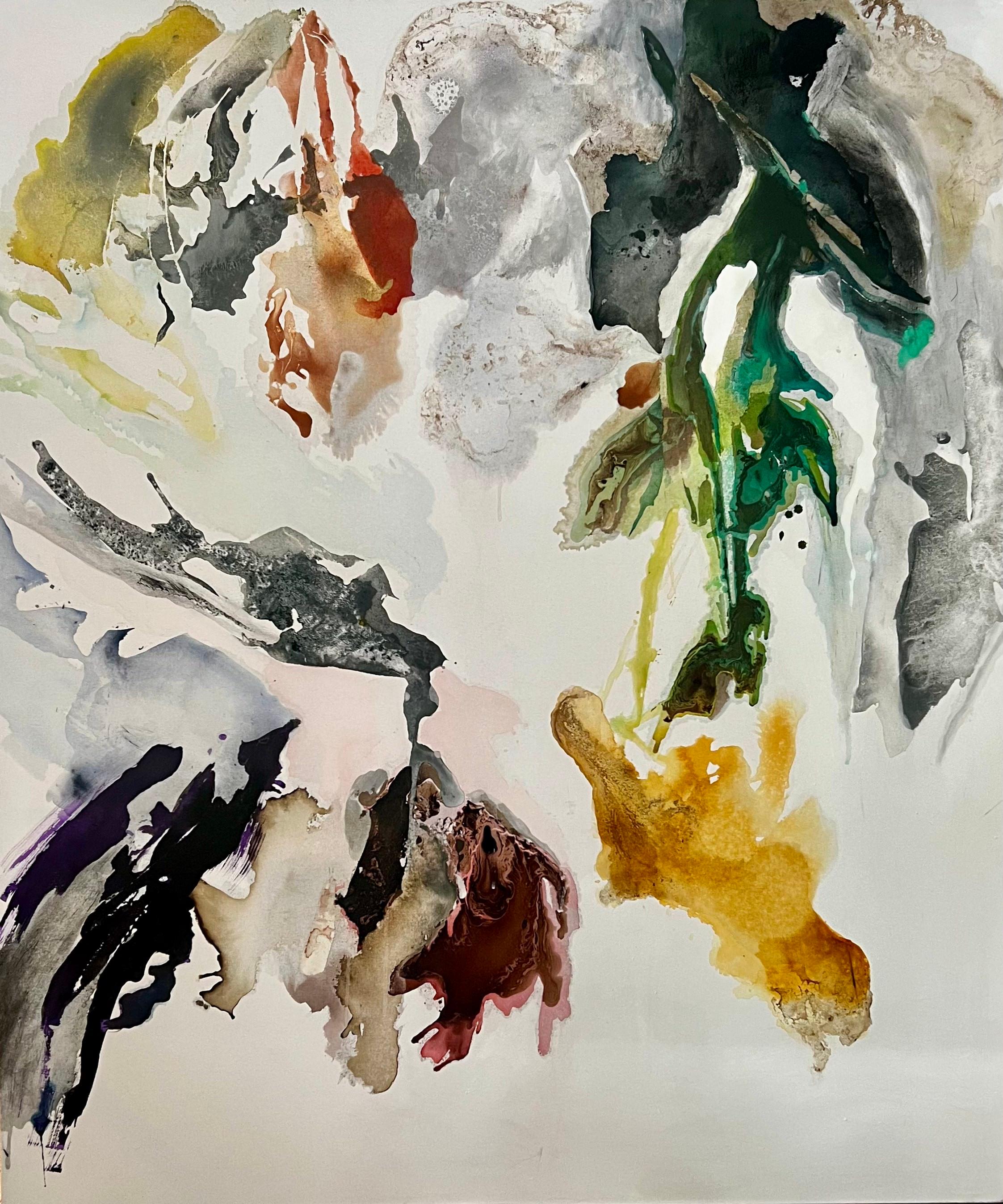 Serie Nature Flow n9 e n10 Dittico. Pittura astratta - Painting Astratto di Rosario Briones