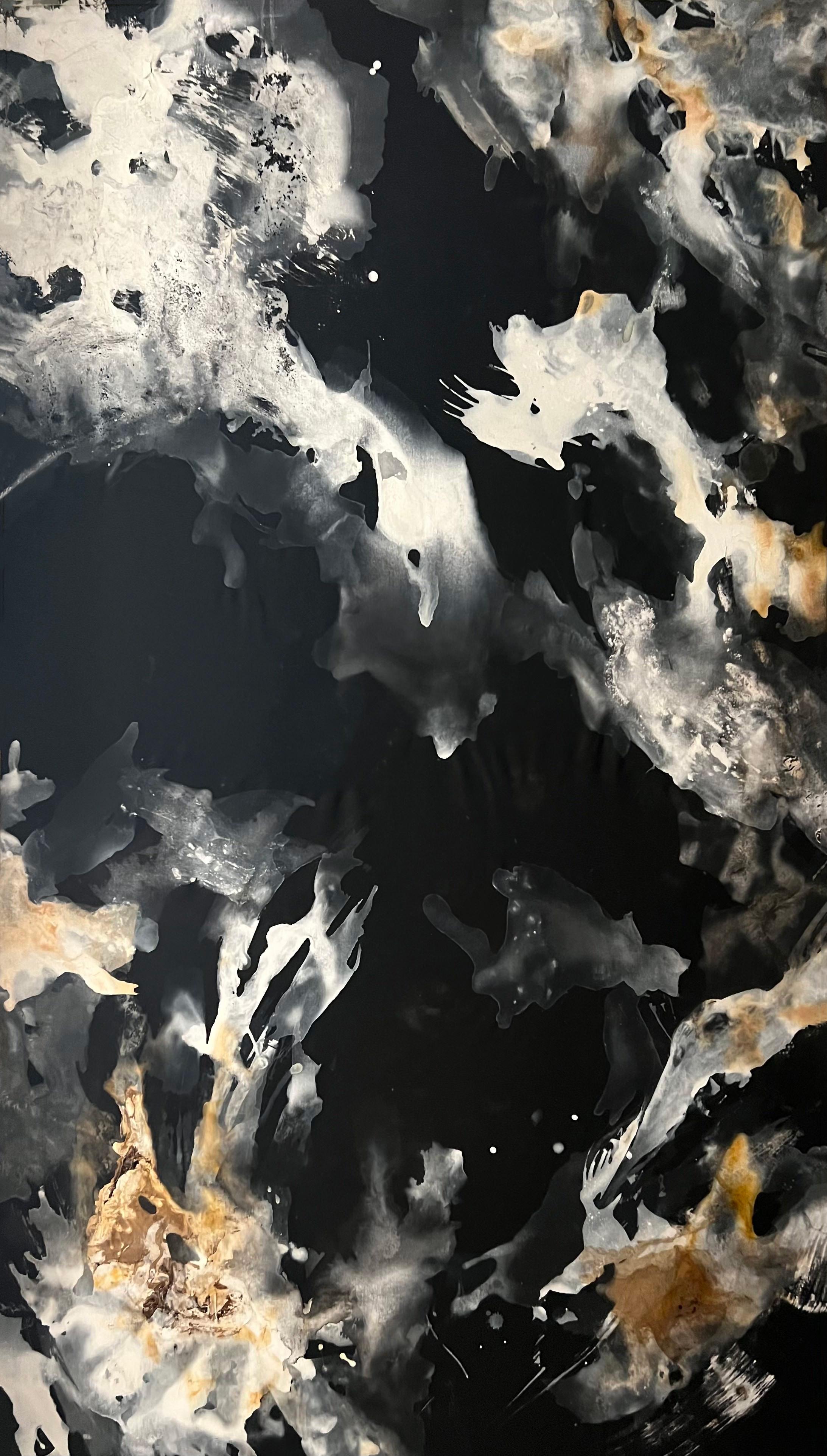 Rosario Briones Abstract Painting – Weiße Serie n2. Abstrakte Malerei