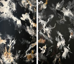 Diptyque White Series n2 et n3 Peinture abstraite