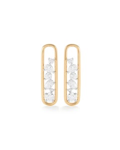 Rosario Navia Mara Drop Earring I in 18K gold, platinum, and Diamonds