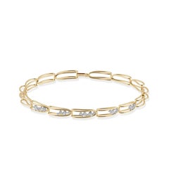Rosario Navia Mara, choker à maillons pliés II en or 18 carats, platine et diamants