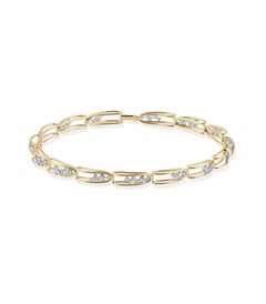 Rosario Navia Mara Folded Link Choker III in 18K Gold, Platinum, & Diamonds