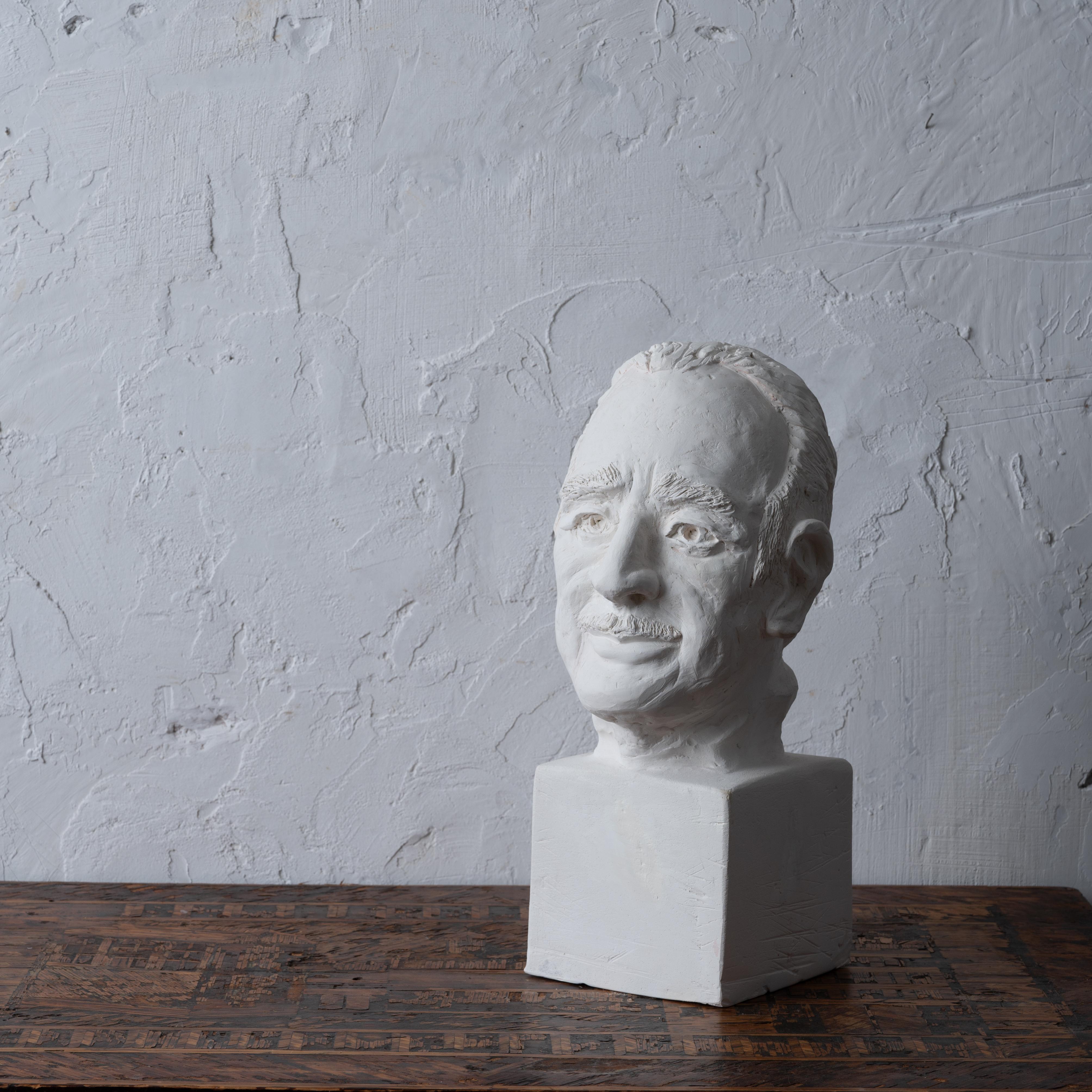 A plaster bust of sculptor Rosario Russell Fiore, circa 1980.

Unsigned.  Likely by his wife Florence Fiore.

8 inches wide by 9 ½ inches deep by 16 ½ inches tall

 

Rosario R. Fiore was a prominent American sculptor and member of the National
