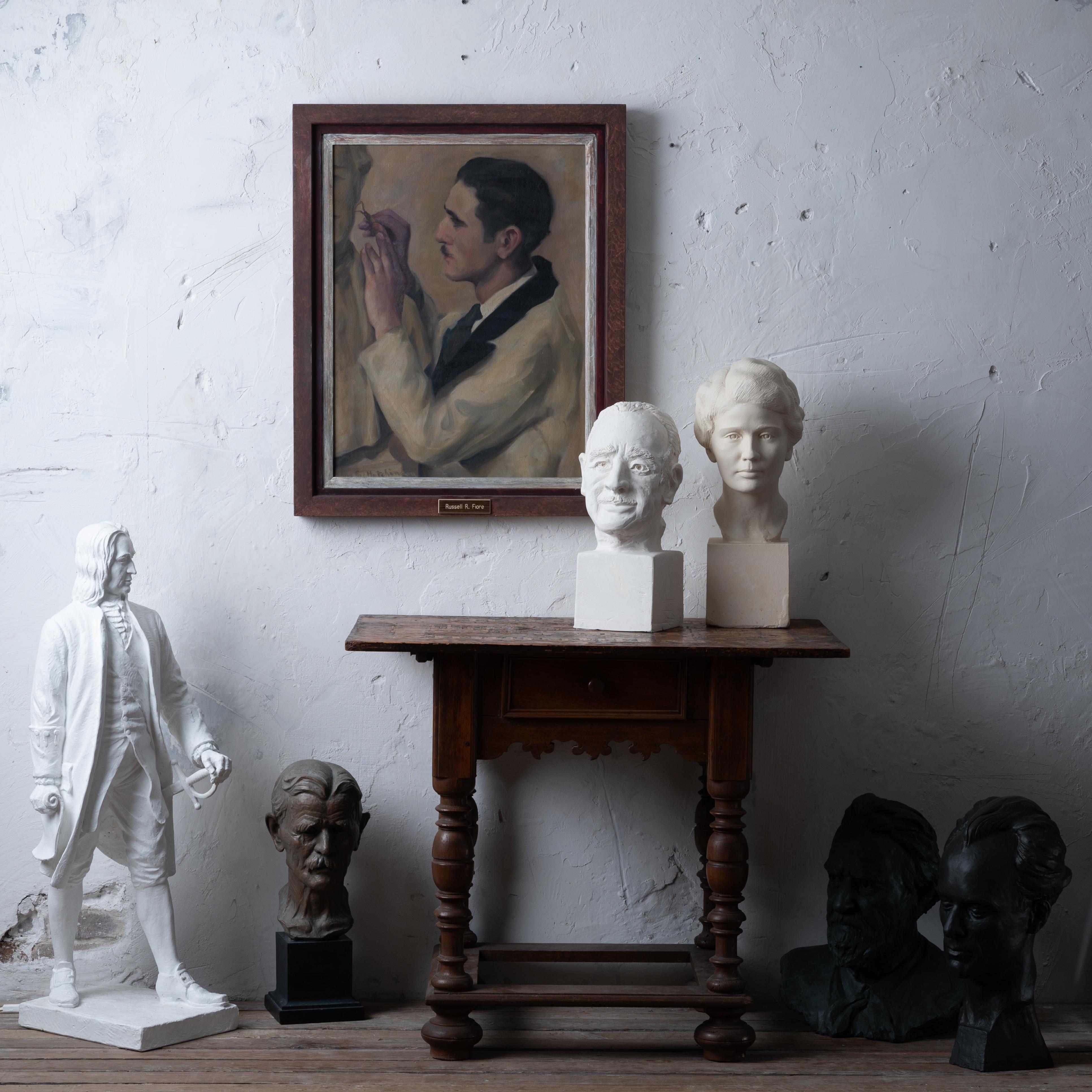 American Rosario Russell Fiore Plaster Bust For Sale