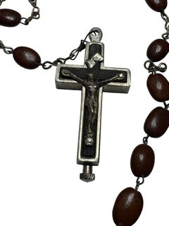 Rosary Catholic Reliquary Box Crucifix Pendant Relic Catacomb of Rome