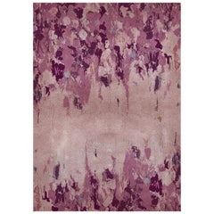 Rosary Rug in Hand-Tufted Wool and Botanical Silk