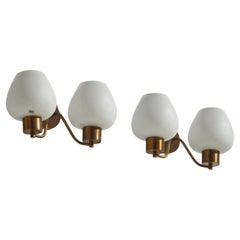 Rosdala Glas, Lights, laiton, verre, Suède, 1970