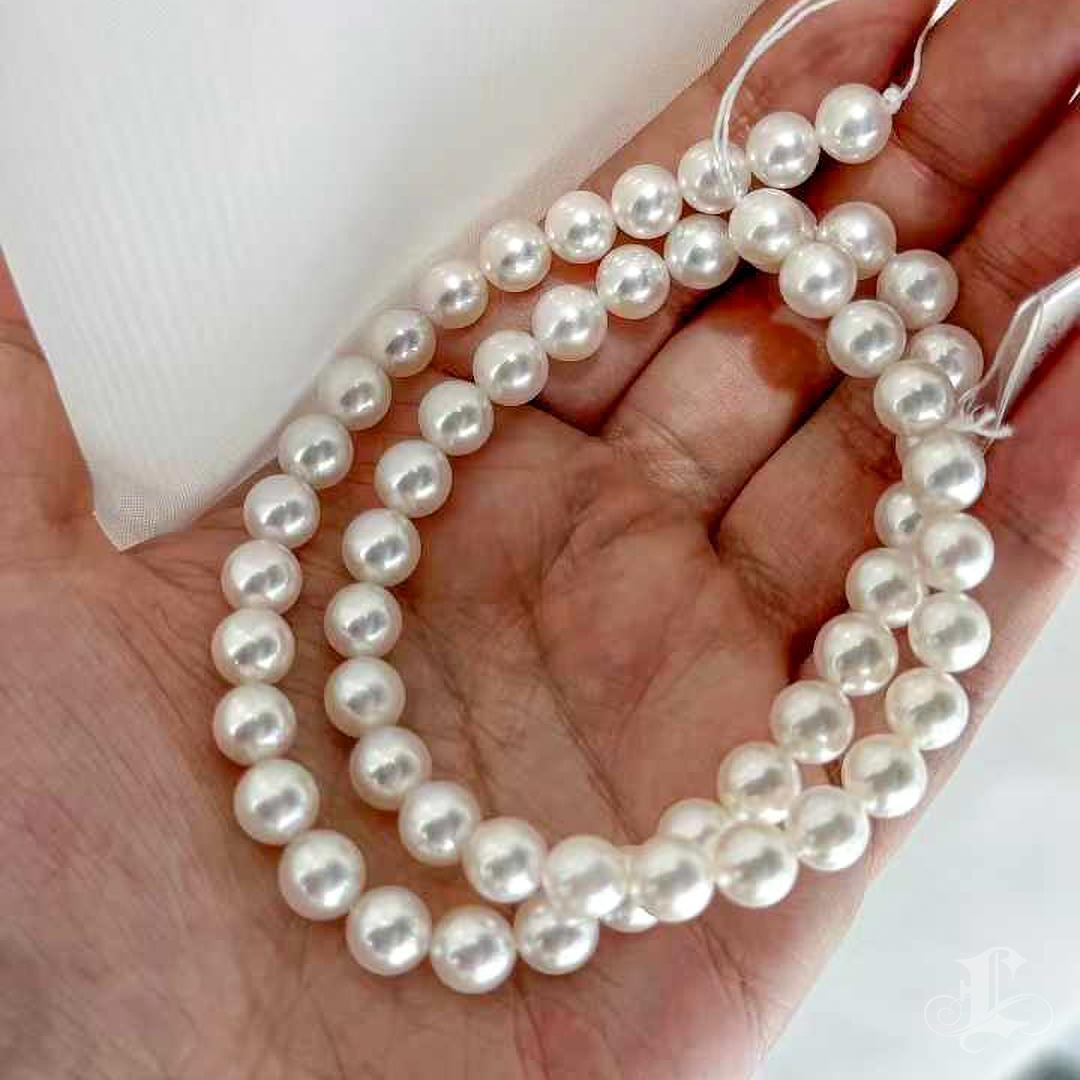 7-7.5mm Akoya Pearl Necklace with PSL ROSE Certificate 4