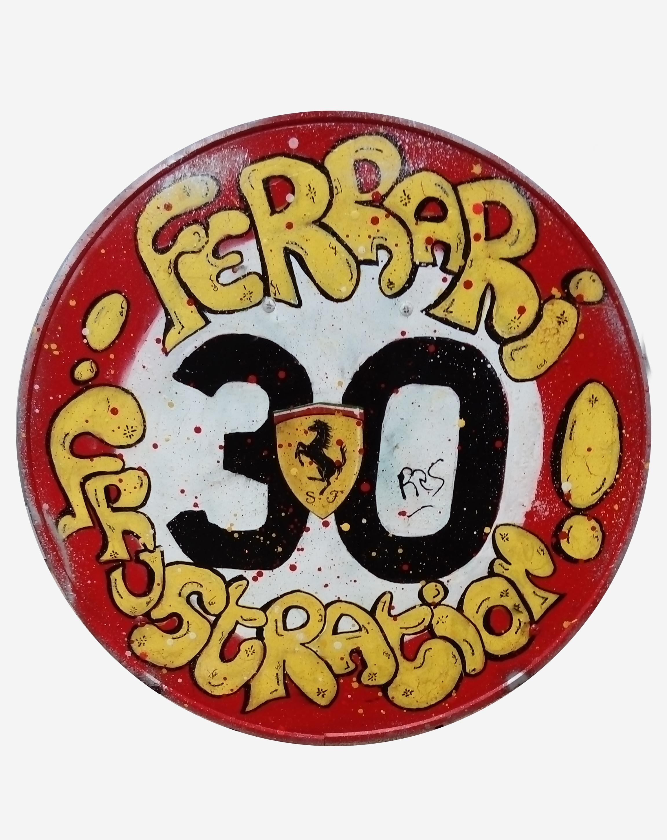 Figurative Painting de Rose-Agathe Steiner - FRUSTRACIÓN FERRARI