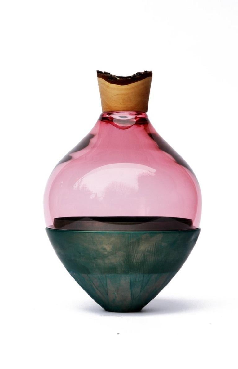 Contemporary Rose and Copper Patina India Vessel II, Pia Wüstenberg For Sale