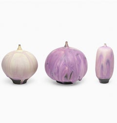 Rose and Erni Cabat Vaso Feelie in porcellana smaltata Rosa, Crema, Lavanda in ceramica