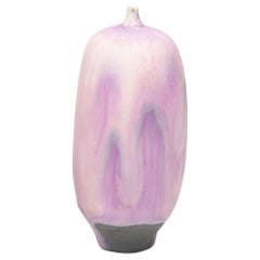 Rose and Erni Cabat Glazed Porcelain Feelie Vase Pink, Cream, Lavender Ceramic