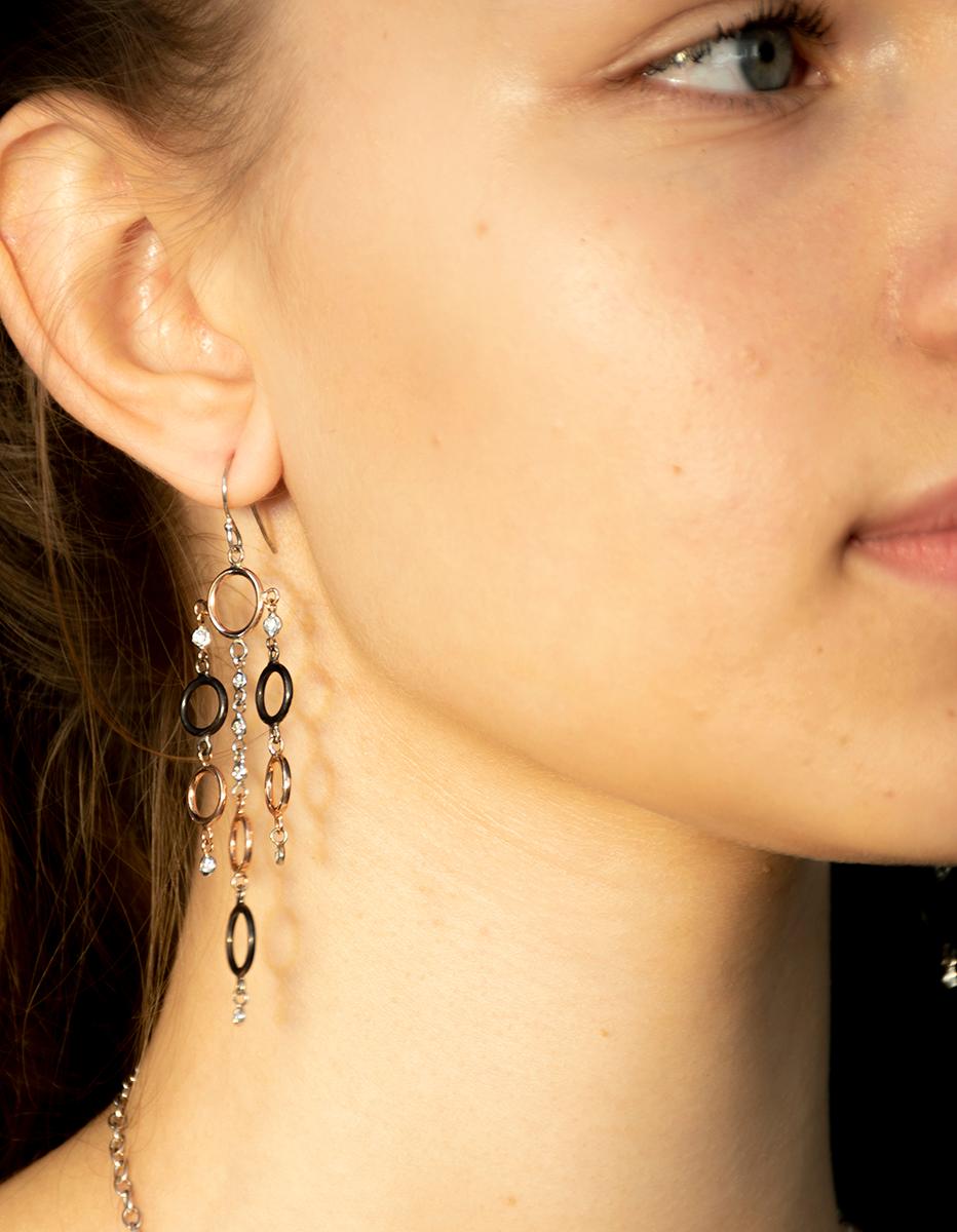 3 inch diamond hoop earrings