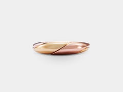 Rose and Yellow Gold Mixed Metal Gimmel Ring
