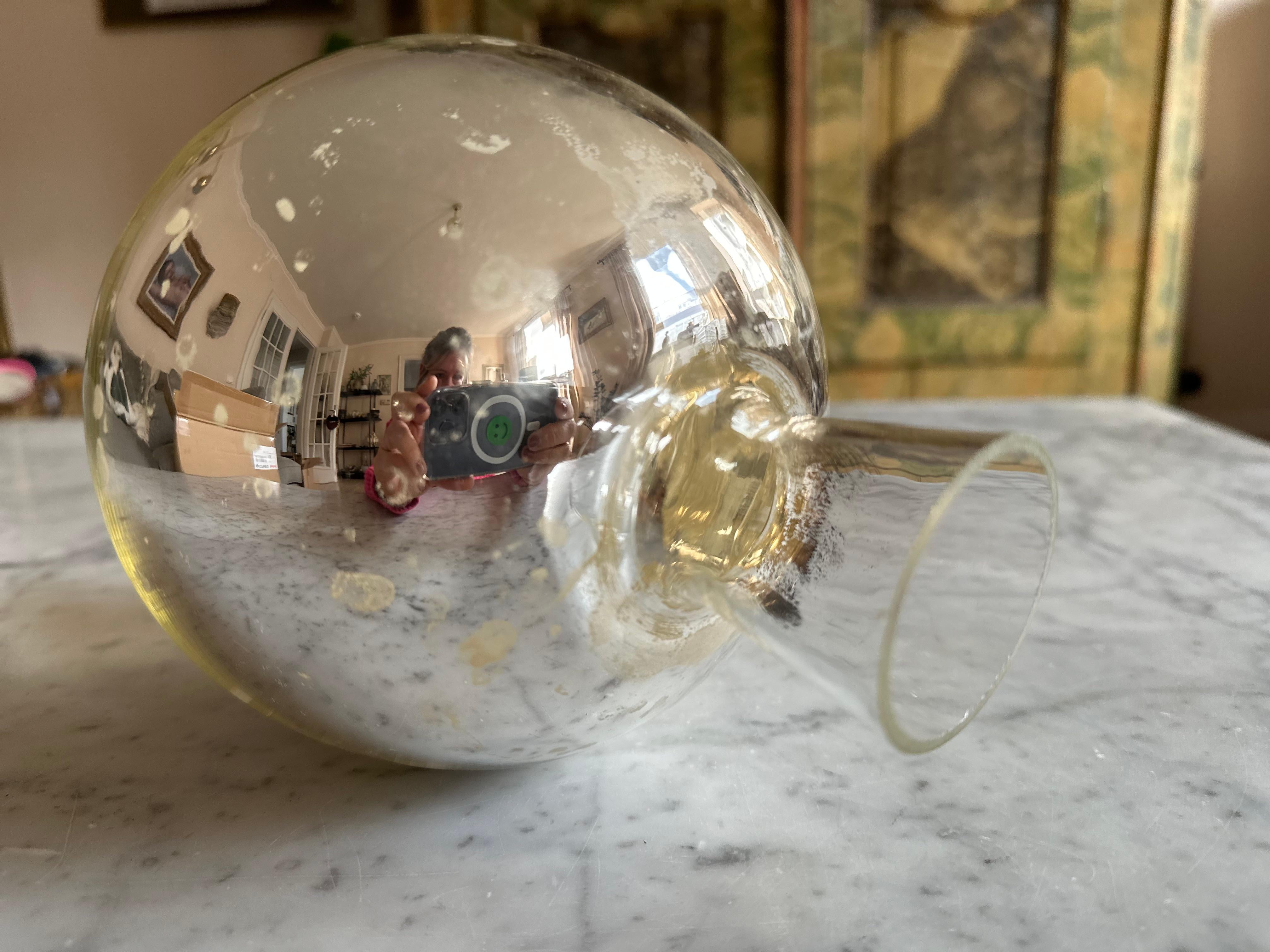 Bola de Rosas / Bola de Jardín de Cristal Espejado en venta 4