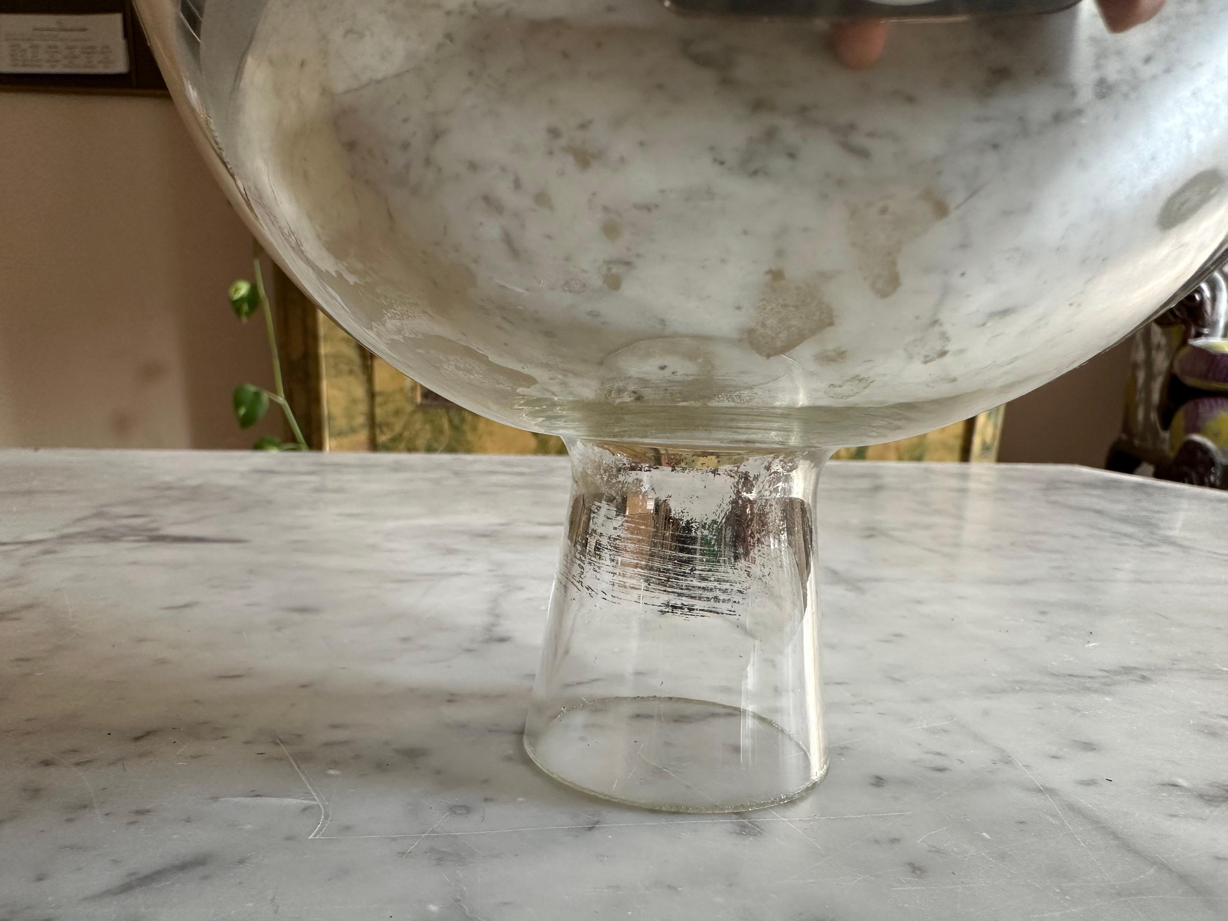 Bola de Rosas / Bola de Jardín de Cristal Espejado principios del siglo XX en venta
