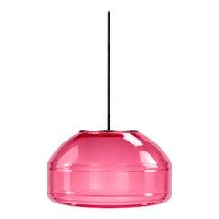 Rose Blown Glass Pendant Light  Modern Minimalist Hanging Lamp