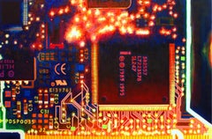 Large Computer Chip, 2009, Painting, Acrylic on Canvas