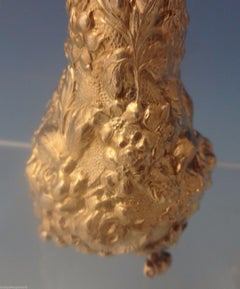 Rose by Stieff Sterling Silver Pepper Shaker and Salt Dip 2-Piece Hand Chased