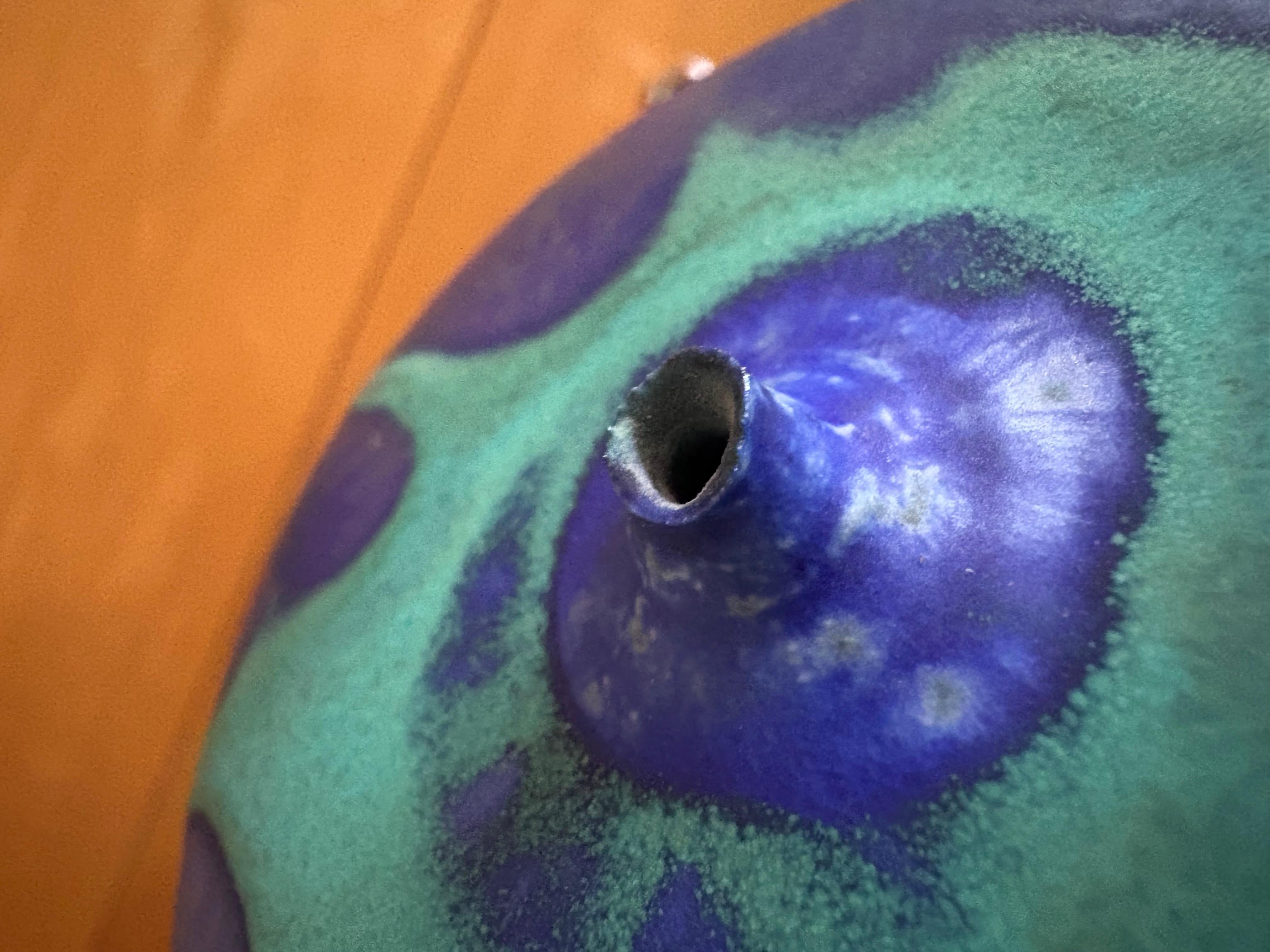 Rose Cabat Deep Blue Over Sea Green  Feelie Vase Weed Pot 7