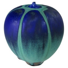 Rose Cabat Deep Blue Over Sea Green  Feelie Vase Weed Pot