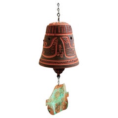 Rose Cabat Pottery Bird Wind Bell