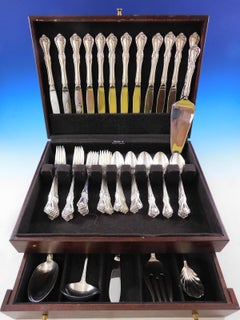 Rose Cascade by Reed & Barton Sterling Silver Flatware Service 12 Set 67 Pieces