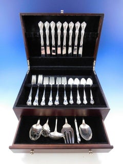 Rose Cascade by Reed & Barton Sterling Silver Flatware Service Set 39 Pieces