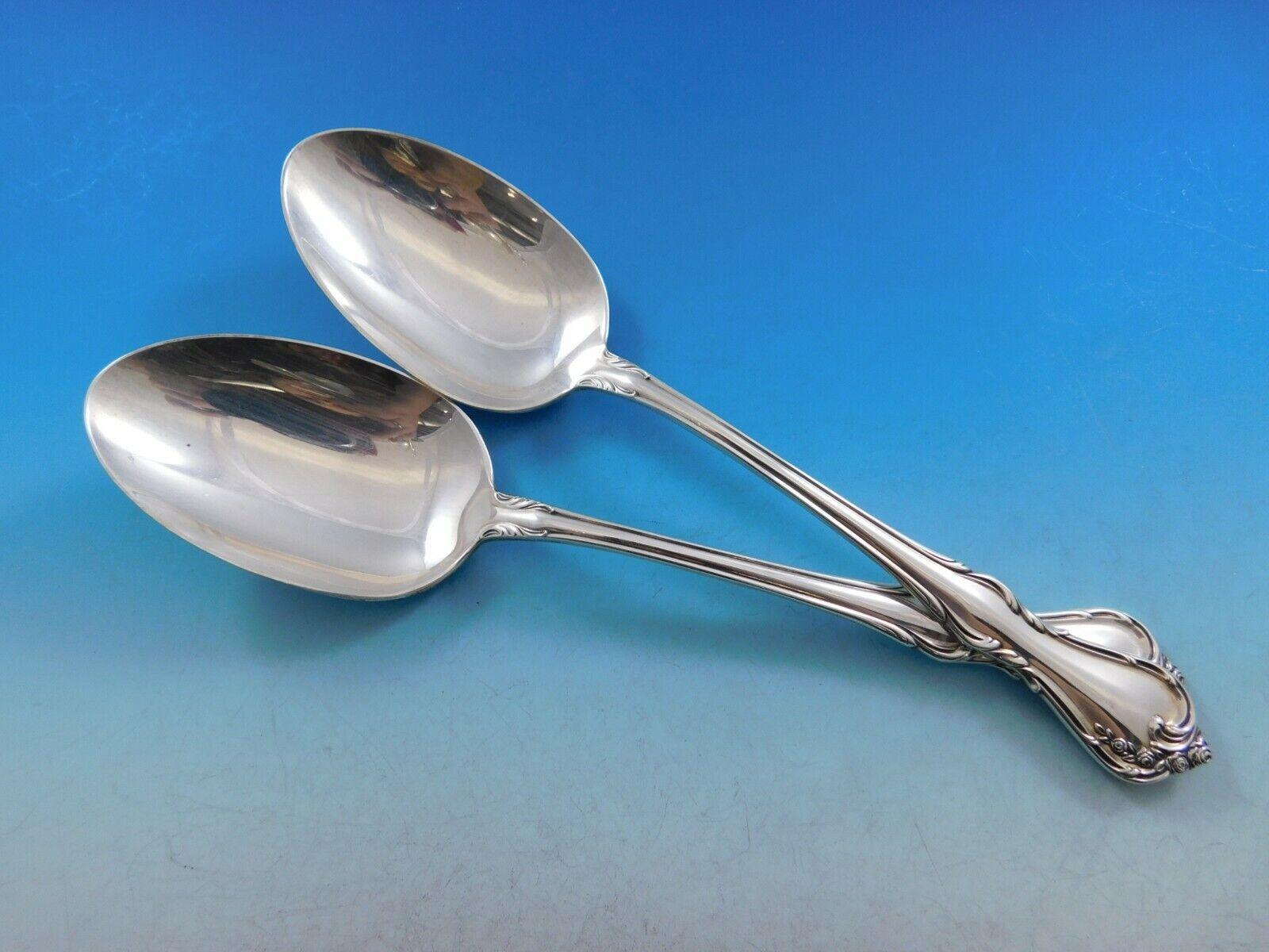 Argento 925 Rose Cascade di Reed & Barton - Servizio di posate in argento Sterling 39 Pezzi in vendita