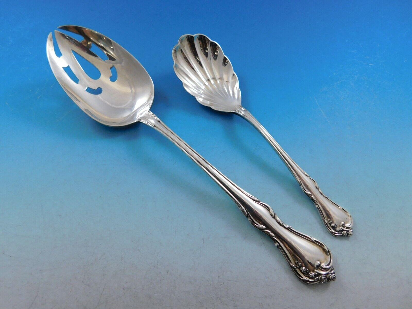 Rose Cascade di Reed & Barton - Servizio di posate in argento Sterling 39 Pezzi in vendita 2