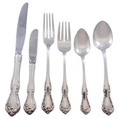Rose Cascade by Reed & Barton Sterling Silver Flatware Service Set 81 Pieces