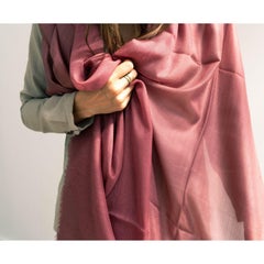 Rose Handloom Cashmere Silk Scarf