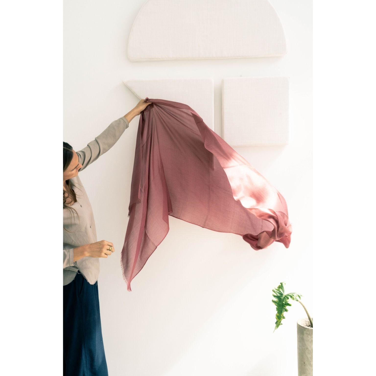 Modern Rose Handloom Cashmere Silk Scarf