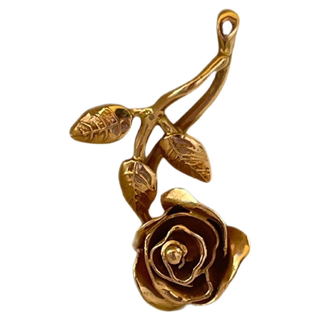 Stunning polished rose gold charm in 14KT rose gold, hand carved. Made to order will take 10 business days.

GRAM WEIGHT: 2.36gr
GOLD: 14KT rose gold
Size: 1 inches long

WHAT YOU GET AT STAMPAR JEWELERS:
Stampar Jewelers, located in the heart of