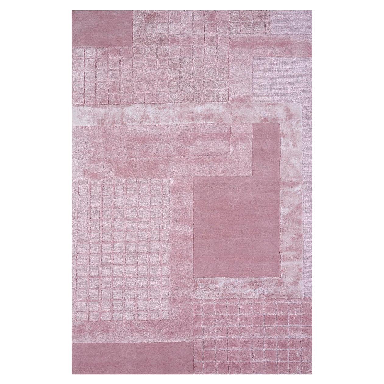 Rose City Rug by Rural Weavers, Tufted, Wool, Viscose, 180x270cm For Sale