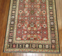 Zabihi Collection Rose Color Karabagh Runner