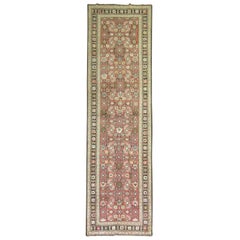 Tapis de couloir Karabagh couleur rose