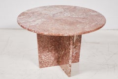 Rose Colored Marble Side Table