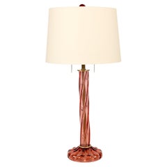 Roségold Murano-Tischlampe von Donghia