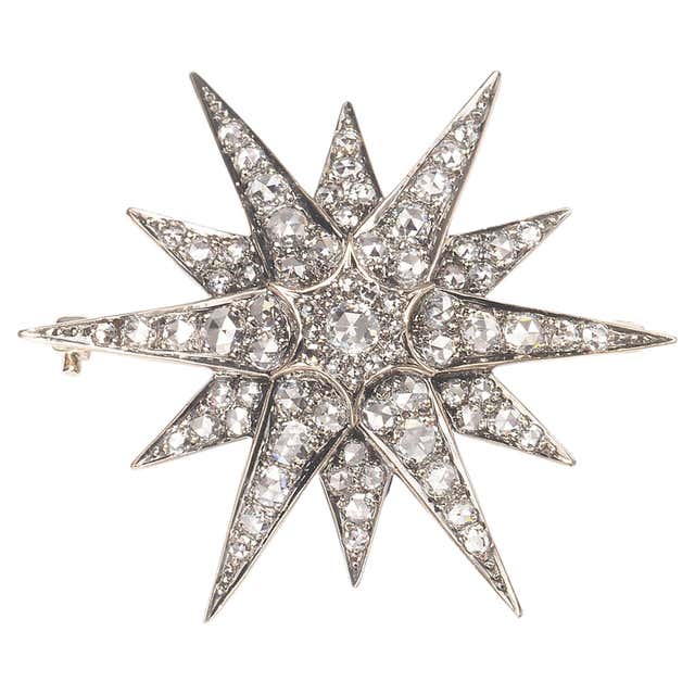 Antique Diamond Star Brooch at 1stDibs | victorian diamond star brooch ...