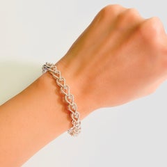 Rose Cut Diamond and Round Brilliant Diamond Bangle, 14 Karat Gold