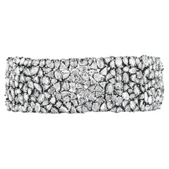 Rose-Cut Diamond Bracelet, 26.61 Carats