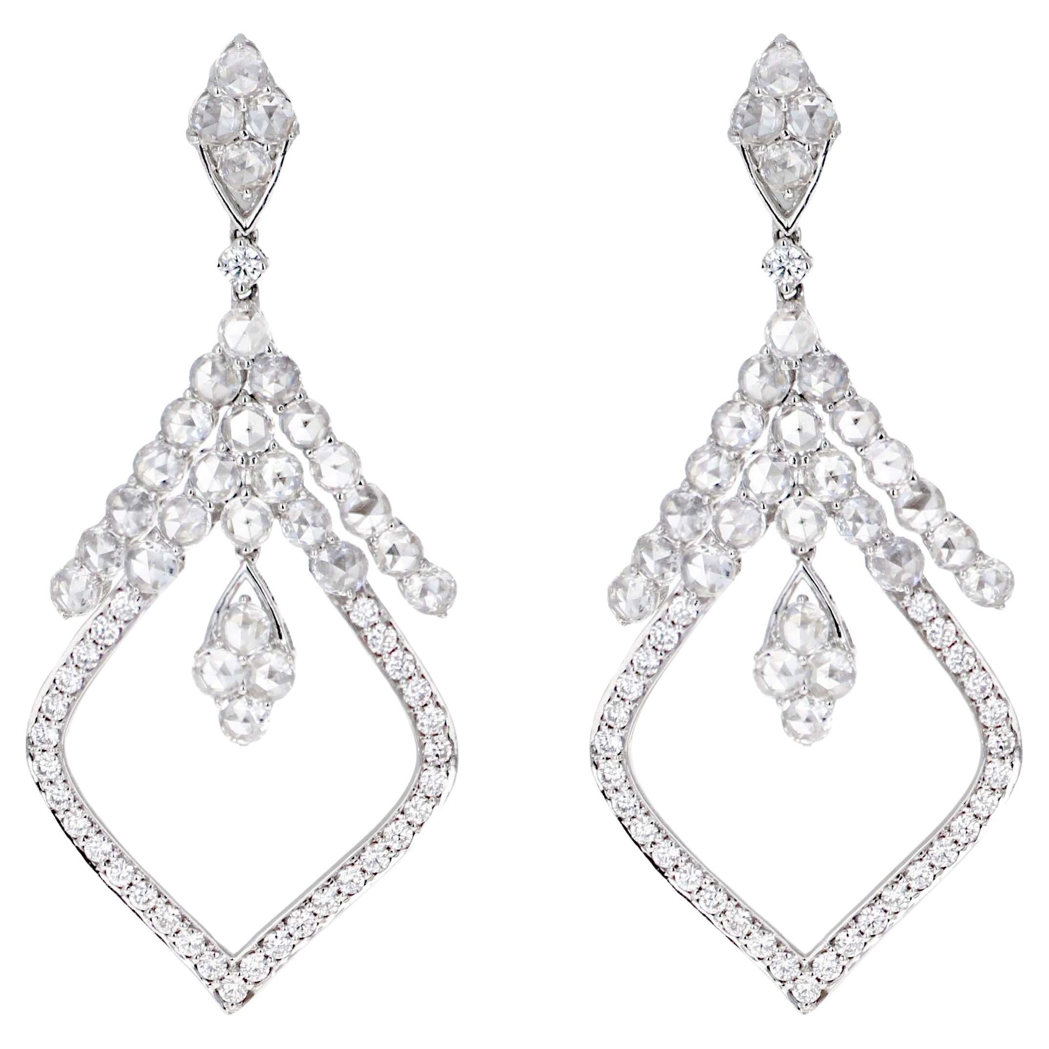 Diamond Chandelier Dangle Earrings