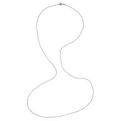 Rose-Cut Diamond Double Tennis Necklace
