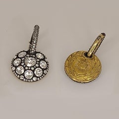Rose-Cut Diamond Earrings