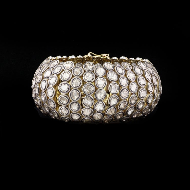 Diamond Slice Estate Bracelet For Sale at 1stDibs
