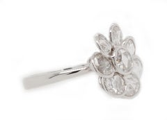 Rose Cut Diamond Flower Ring