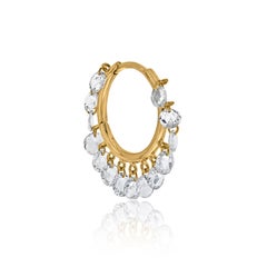 Cerchi con diamanti taglio rosa di Vera Belleza in oro bianco 18 carati
